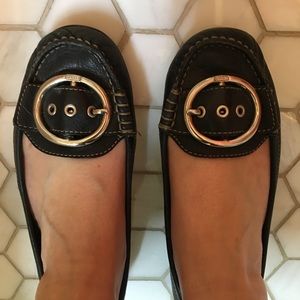 Black Coach Flats